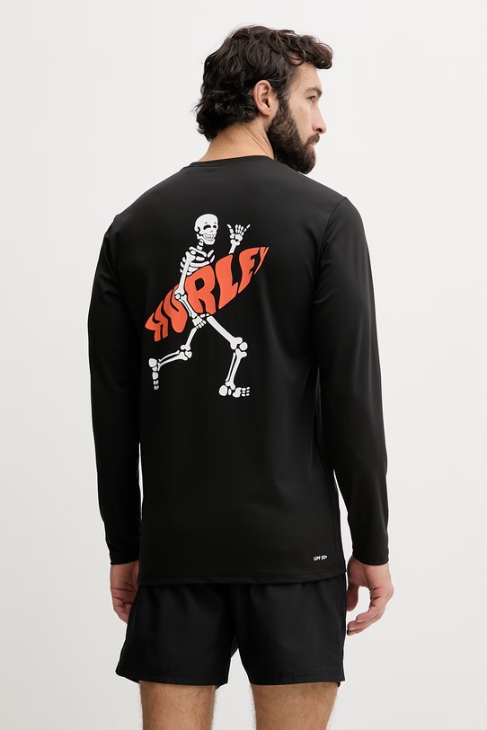 Odzież Hurley longsleeve kąpielowy męski MLEU00006 czarny