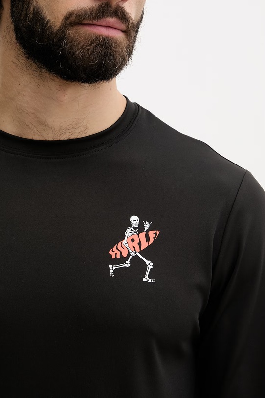 Hurley longsleeve kąpielowy męski MLEU00006 czarny