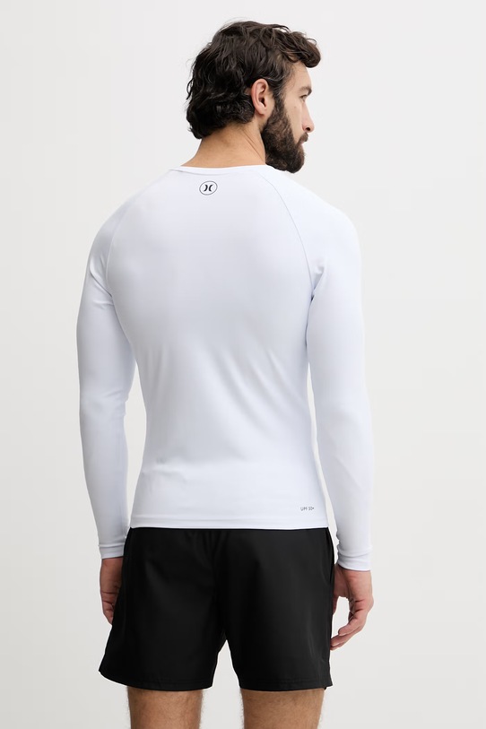 Îmbrăcăminte Hurley longsleeve de baie pentru bărbați MLEU00008 alb