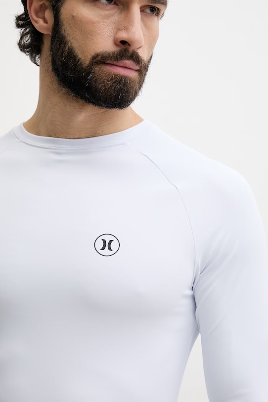 Hurley Лонгслив для плавания для мужчин MLEU00008 белый