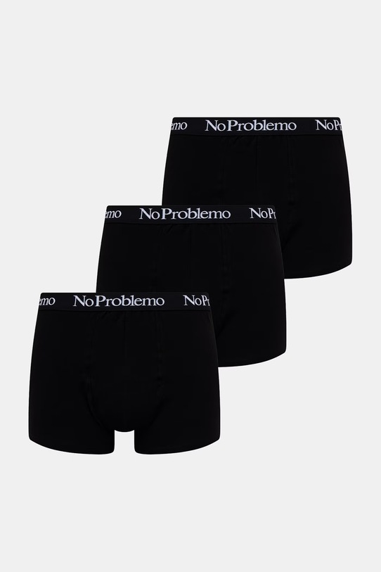 No Problemo Boxer Briefs bokserki męskie 3-pack czarny NP0004205