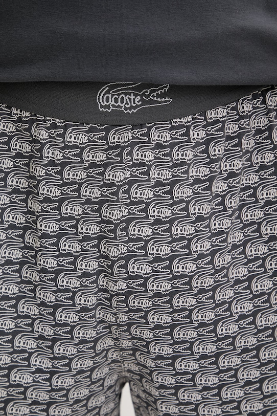 Lacoste piżama męska bawełniana z elastanem 4H2753