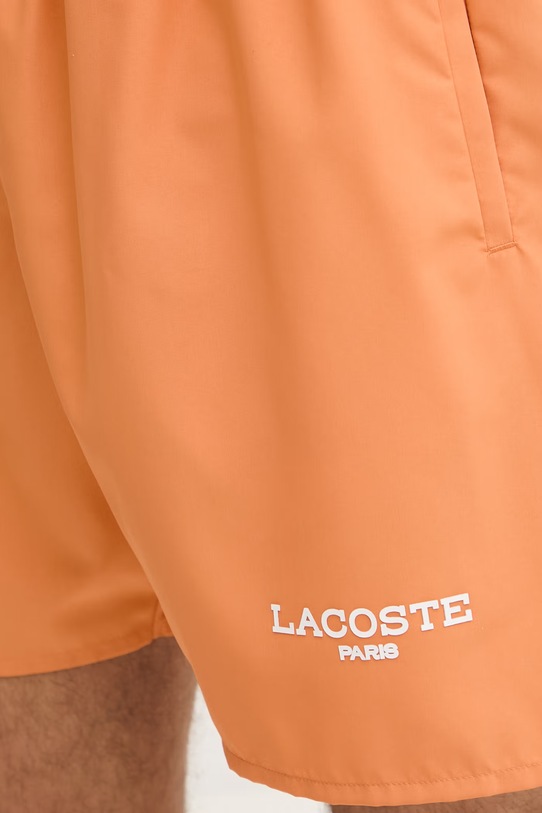 Lacoste σορτς μαγιό ανδρικά πορτοκαλί MH1852