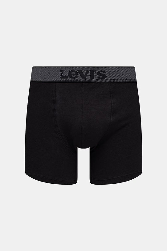 Levi's bokserki męskie bawełniane z elastanem 2-pack 37149.1256 czarny AA00