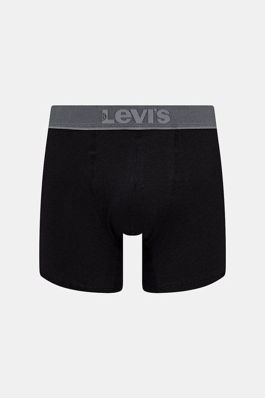 Odzież Levi's bokserki męskie bawełniane z elastanem 2-pack 37149.1256 czarny