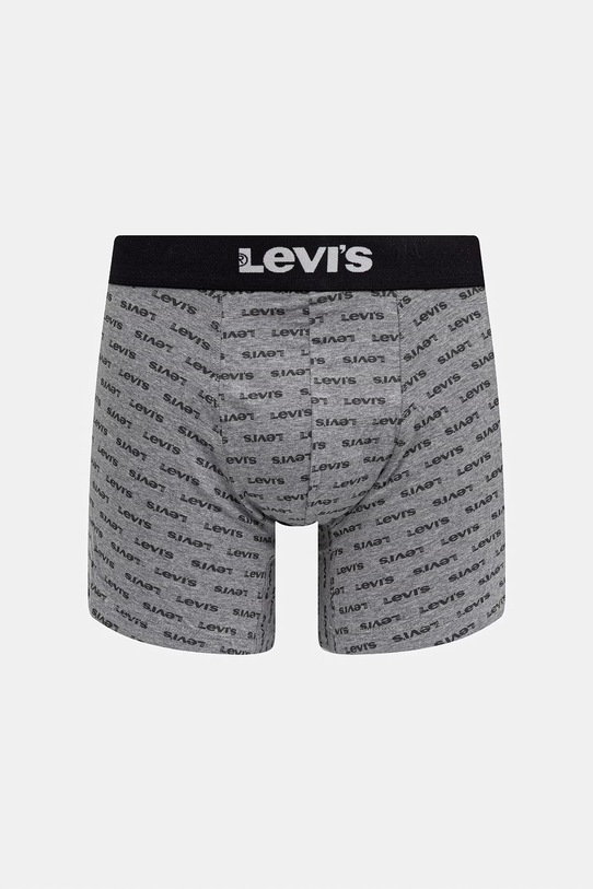 Levi's bokserki męskie bawełniane z elastanem 2-pack 37149.1264 szary SS26