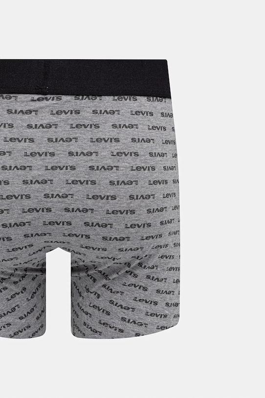 Levi's bokserki męskie bawełniane z elastanem 2-pack szary 37149.1264