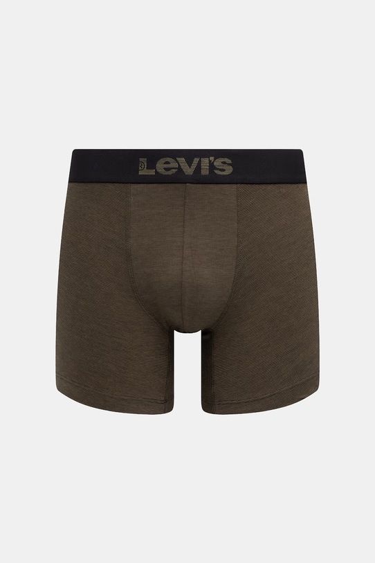 Odzież Levi's bokserki męskie bawełniane z elastanem 2-pack 37149.1269 zielony