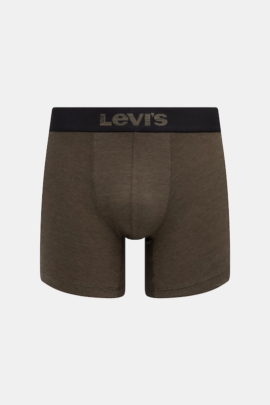 Odzież Levi's bokserki męskie bawełniane z elastanem 2-pack 37149.1269 zielony