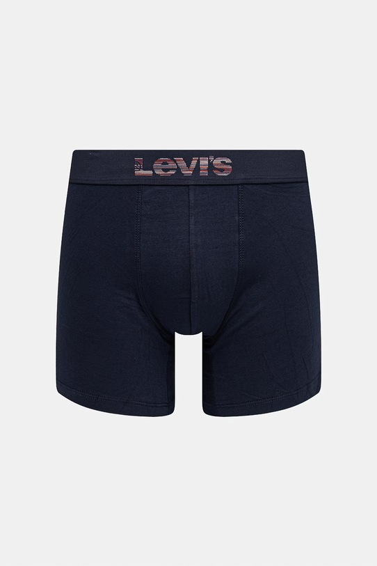Odzież Levi's bokserki męskie bawełniane z elastanem 2-pack 37149.1271 granatowy