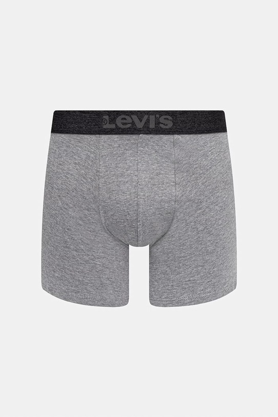 Levi's bokserki męskie bawełniane z elastanem 2-pack 37149.1286 szary SS26