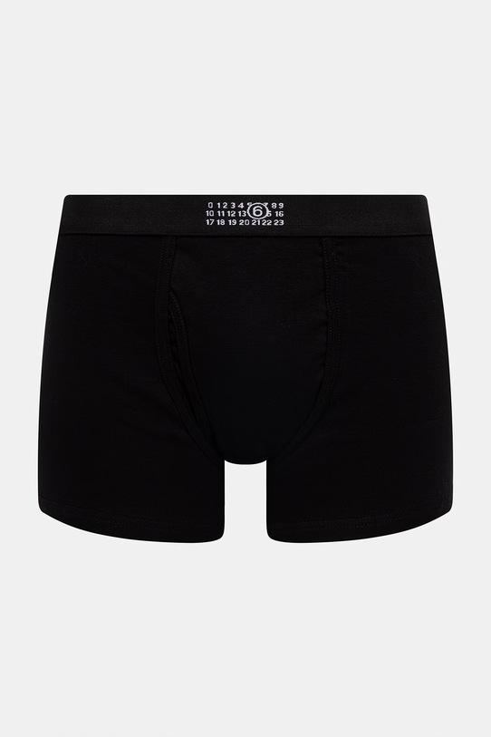MM6 Maison Margiela bokserki dopasowane bawełniane z elastanem męskie czarny MJLC70030