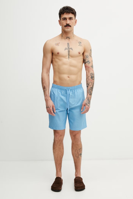 MM6 Maison Margiela szorty kąpielowe męskie MYB790130 niebieski
