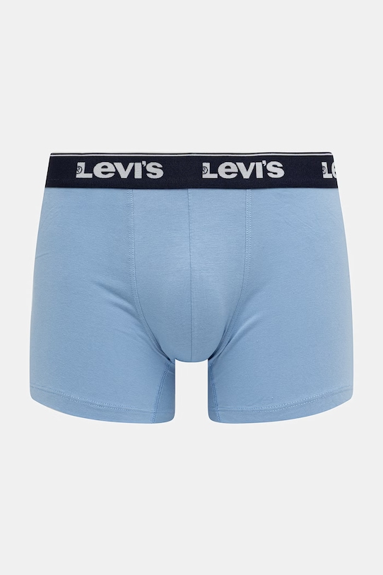 Levi's bokserki męskie bawełniane z elastanem 3-pack niebieski 37149.1229
