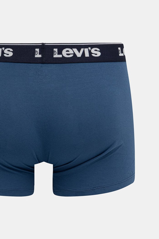 Levi's bokserki męskie bawełniane z elastanem 3-pack 37149.1229 niebieski
