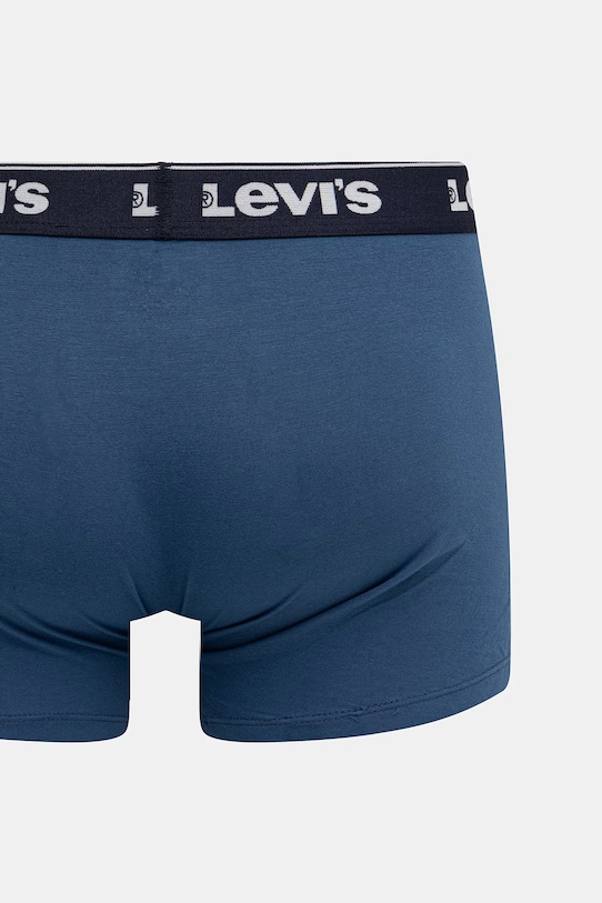 Levi's bokserki męskie bawełniane z elastanem 3-pack 37149.1229 niebieski