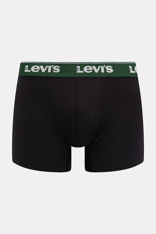 Levi's bokserki męskie bawełniane z elastanem 3-pack 37149.1232 czarny SS26