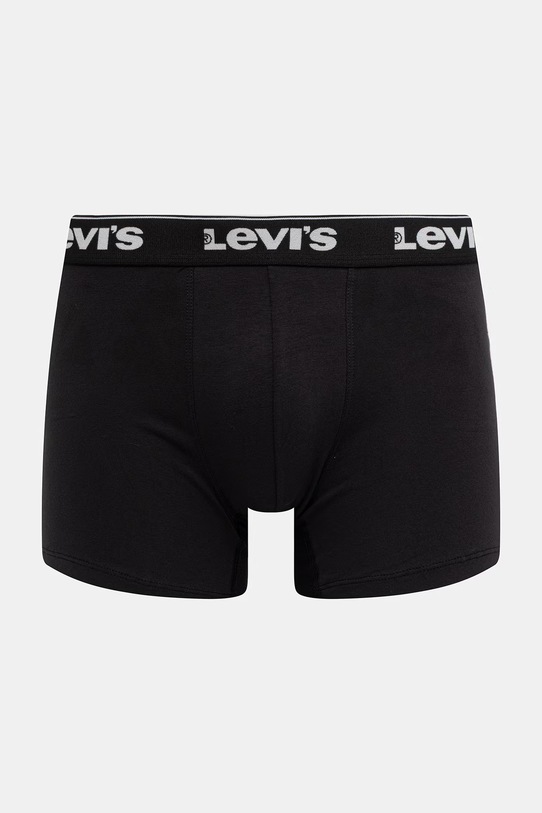 Odzież Levi's bokserki męskie bawełniane z elastanem 3-pack 37149.1232 czarny