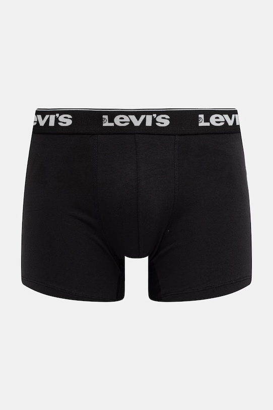 Odzież Levi's bokserki męskie bawełniane z elastanem 3-pack 37149.1232 czarny