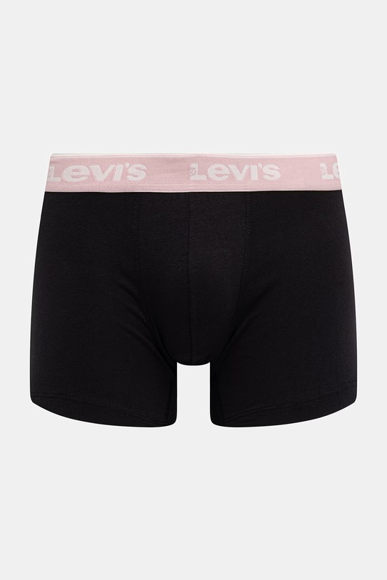 Levi's bokserki męskie bawełniane z elastanem 3-pack czarny 37149.1232