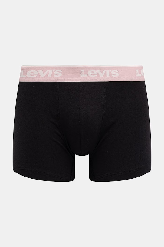 Levi's bokserki męskie bawełniane z elastanem 3-pack czarny 37149.1232