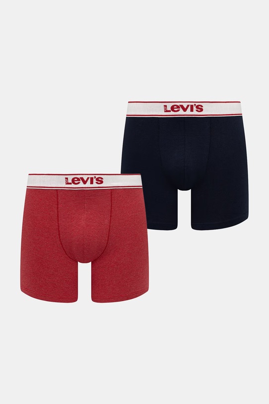 Levi's bokserki męskie z bawełną 2-pack czerwony 37149.1255