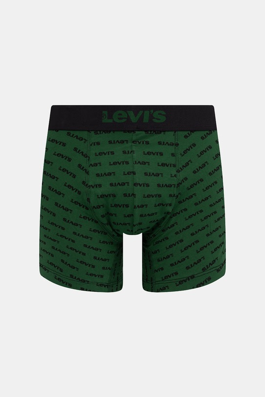 Odzież Levi's bokserki męskie bawełniane z elastanem 2-pack 37149.1266 zielony