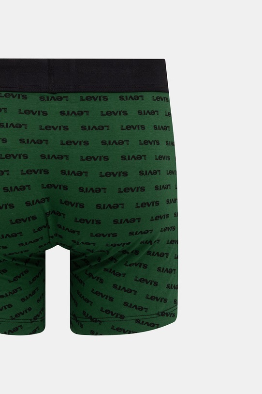 Levi's bokserki męskie bawełniane z elastanem 2-pack 37149.1266 zielony