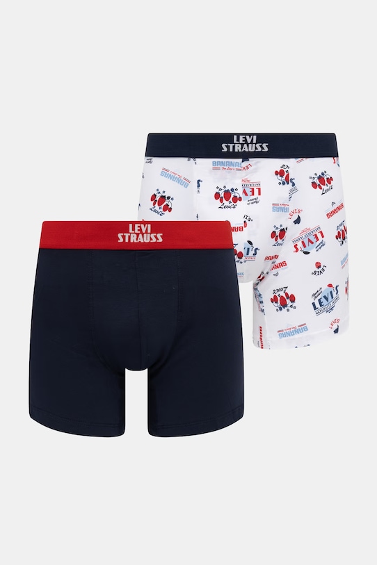 Levi's bokserki męskie bawełniane z elastanem 2-pack granatowy 37149.1283