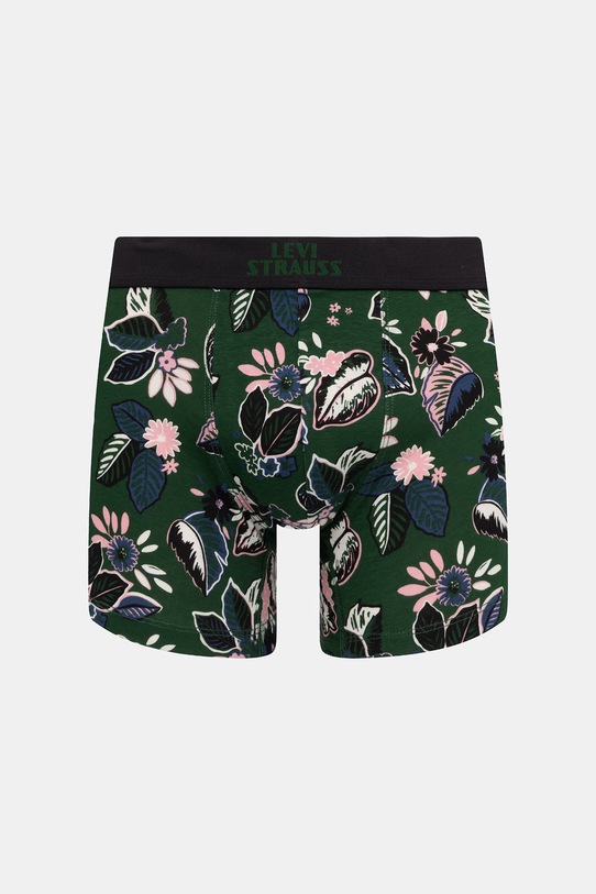 Odzież Levi's bokserki męskie bawełniane z elastanem 2-pack 37149.1292 zielony