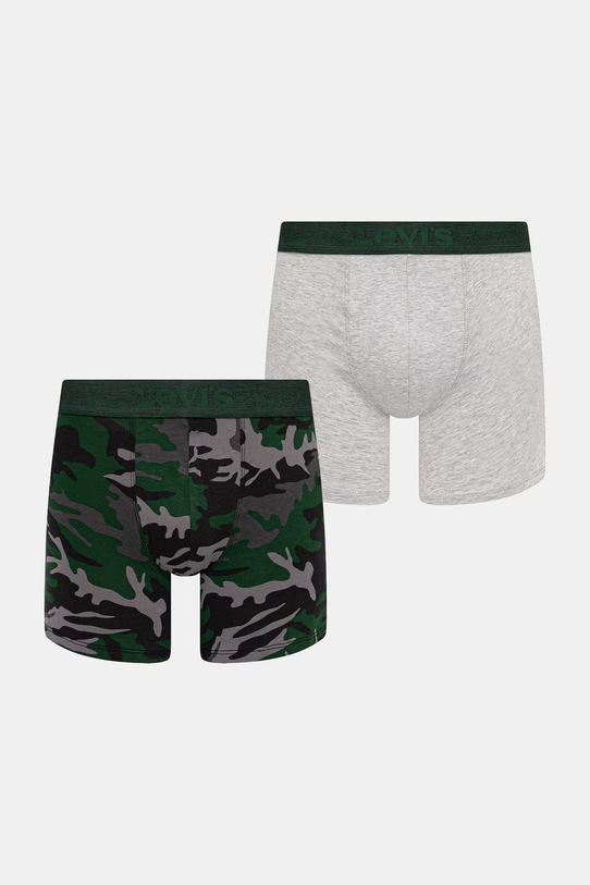 Levi's bokserki męskie bawełniane z elastanem 2-pack szary 37149.1296