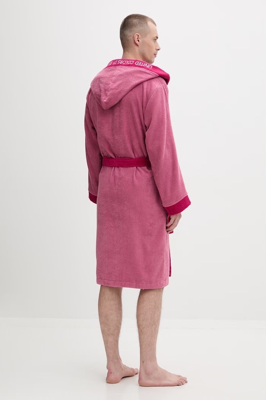 United Colors of Benetton froté župan dámský bavlněný 64PDV800I růžová