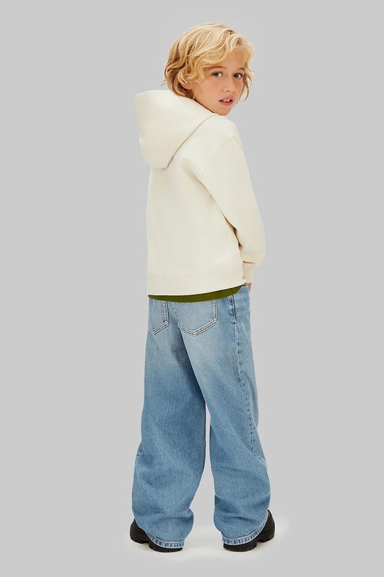 Chłopiec Calvin Klein Jeans bluza dziecięca IB0IB02615.116.PPY2 beżowy