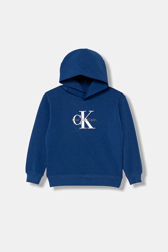Calvin Klein Jeans bluza dziecięca z kapturem niebieski IB0IB02615.116.PPY2