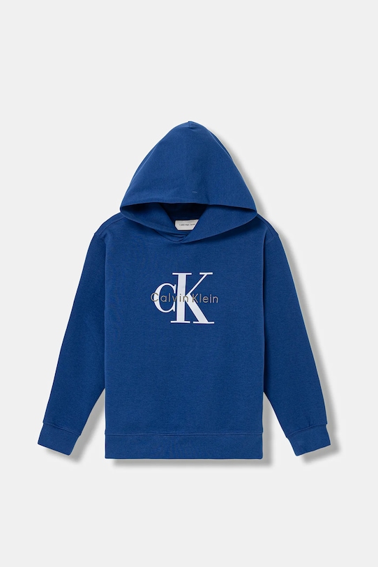 Calvin Klein Jeans bluza dziecięca z kapturem niebieski IB0IB02615.128.176.PPY2