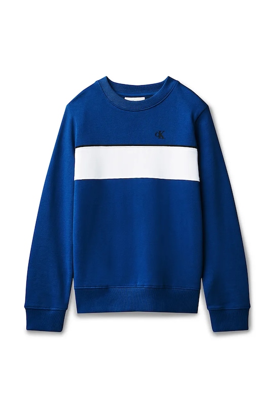 Calvin Klein Jeans gyerek melegítőfelső pamutból IB0IB02616.128.176.PPY2 kék SS26