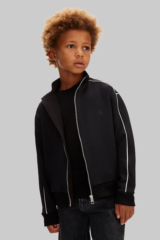 Calvin Klein Jeans bluza dziecięca czarny IB0IB02631.128.176.PPY2