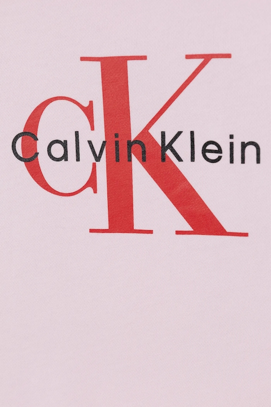 Chłopiec Calvin Klein Jeans bluza bawełniana dziecięca IU0IU00714.128.176.PPY2 różowy