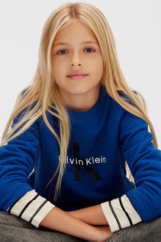 Calvin Klein Jeans bluza bawełniana dziecięca IU0IU00714.128.176.PPY2