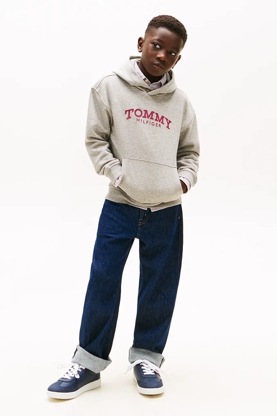 Chłopiec Tommy Hilfiger bluza dziecięca KB0KB10028.104.122.PPY2 szary