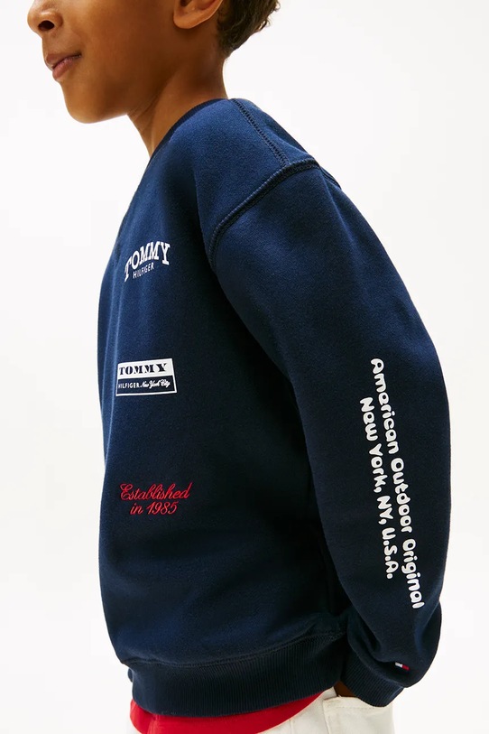 Chłopiec Tommy Hilfiger bluza dziecięca KB0KB10031.128.176.PPY2 granatowy