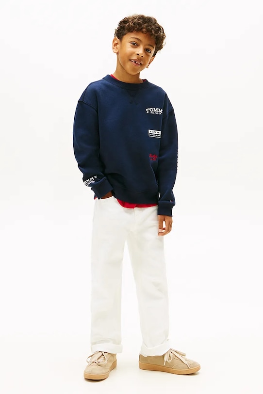 Tommy Hilfiger bluza dziecięca granatowy KB0KB10031.128.176.PPY2