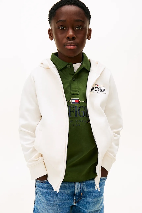 Tommy Hilfiger bluza dziecięca pozostałe biały KB0KB10362.128.176.PPY2