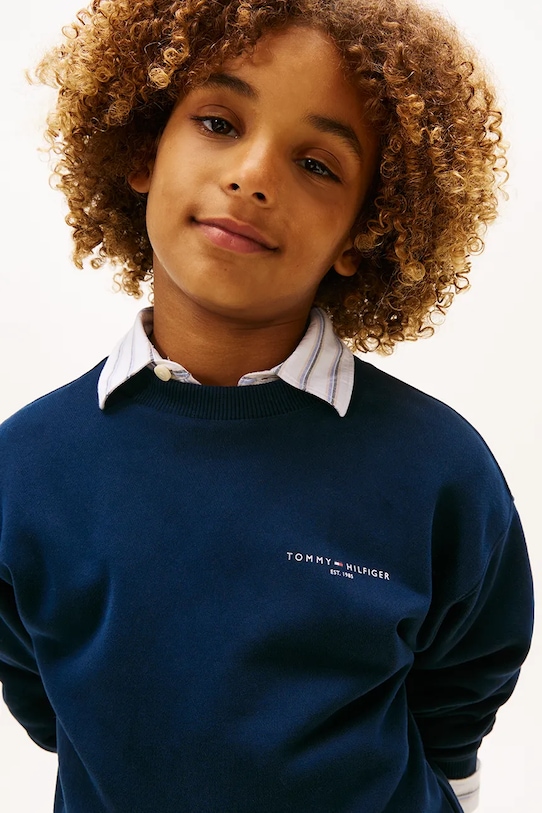 Tommy Hilfiger bluza dziecięca granatowy KS0KS00665.116.122.PPY2