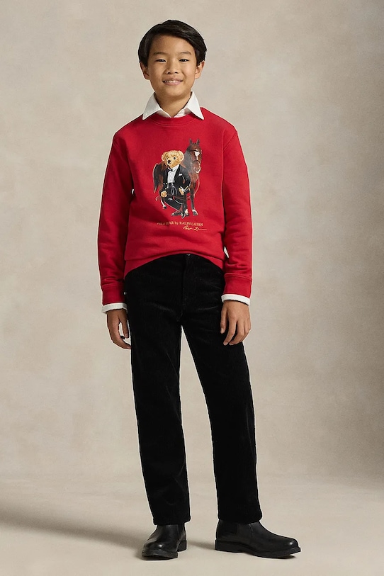 Polo Ralph Lauren bluza bawełniana dziecięca czerwony 323A10261001