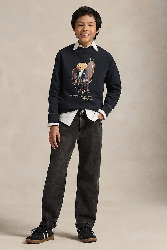 Polo Ralph Lauren bluza bawełniana dziecięca czarny 323A10261002