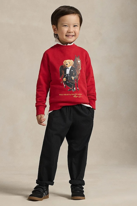 Polo Ralph Lauren bluza bawełniana dziecięca czerwony 322A10261003