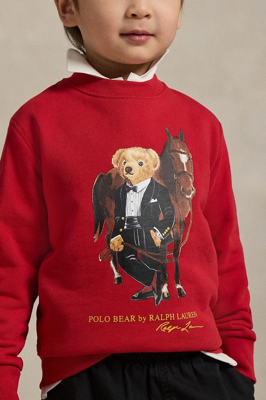 Polo Ralph Lauren bluza bawełniana dziecięca 322A10261003 czerwony