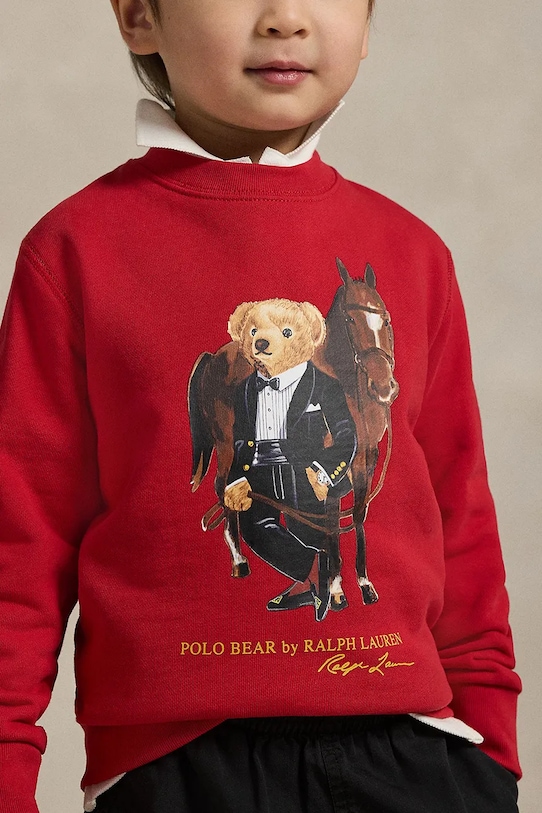 Polo Ralph Lauren bluza bawełniana dziecięca 322A10261003 czerwony