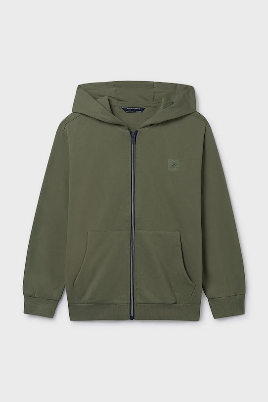 Детская кофта Mayoral с капюшоном зелёный 804.7D.Junior.PPY2